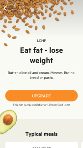 Lifesum Review. Lifestyle Calories Tracker High Fat Low Carb DIet