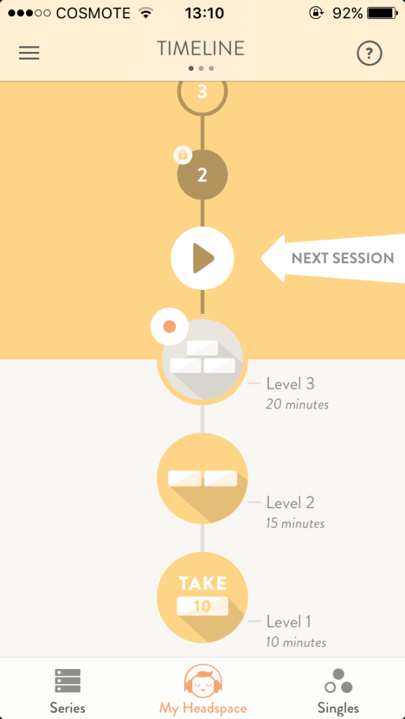 Headspace App Review Timeline Titanas UI, UX Design