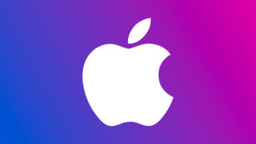Apple logo blue gradient by Titanas